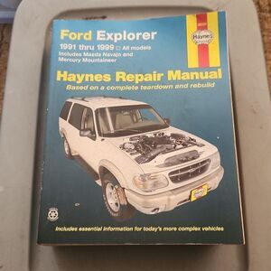 Haynes 1991-99 Ford Explorer, Mazda Navajo, Mercury Mountaineer Repair Manual